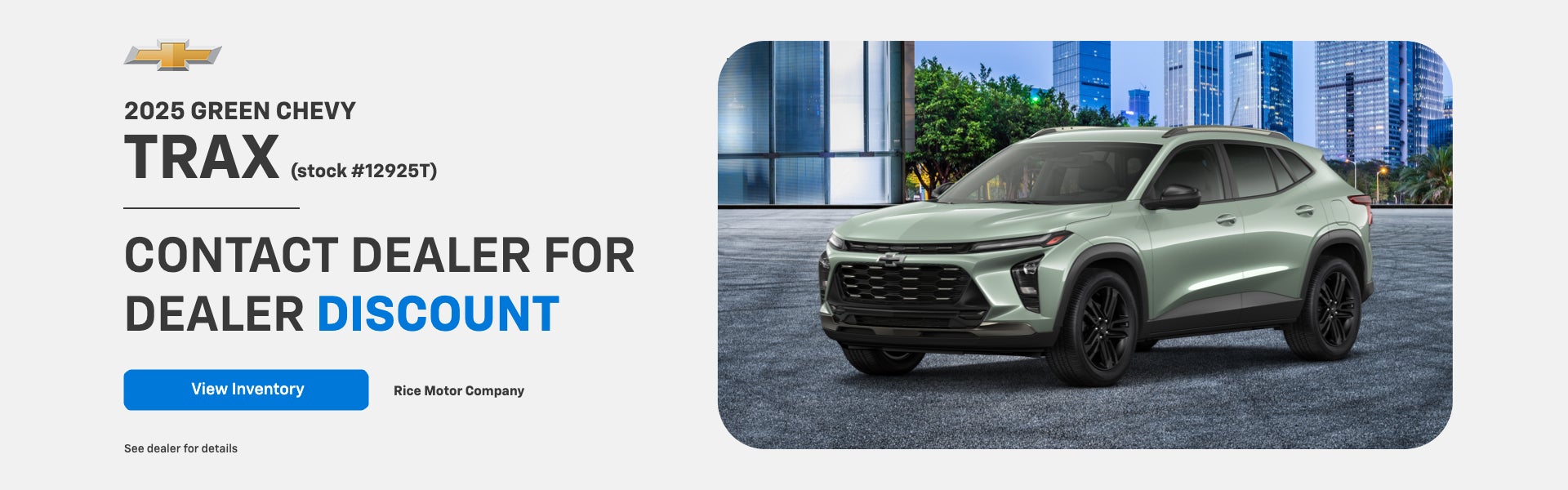 2025 green Chevy Tra